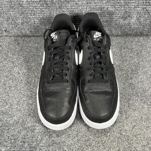 Nike Air Force 1 Low Men's Sneakers - Black with White Swoosh